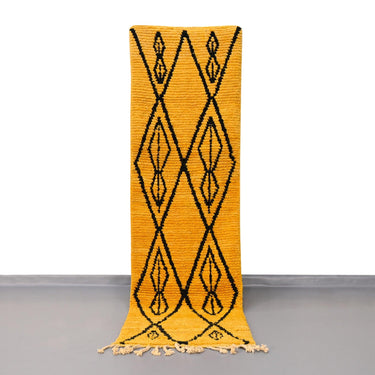 Moroccan Vintage Runner Rug 2.3 x 8.1 feet / 71 x 248 cm - Ettilux Home